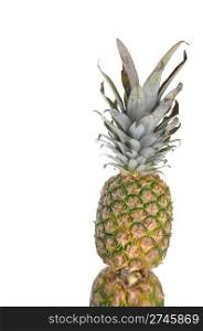 fresh pineapple fruit isolated on white background