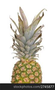 fresh pineapple fruit isolated on white background