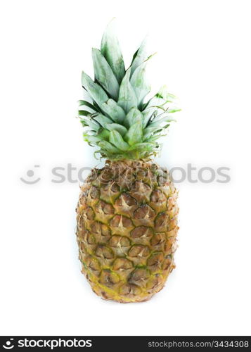 Fresh pineapple on white background. Fresh pineapple