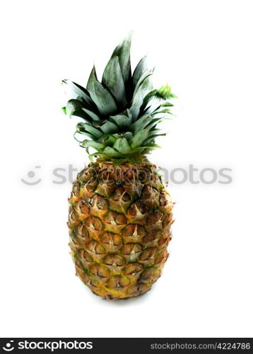 Fresh pineapple on white background. Fresh pineapple