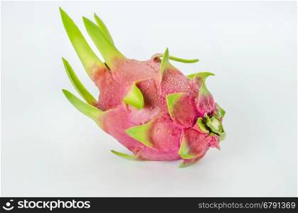 Fresh pink pitaya. Fresh pink pitaya or dragon fruit on white background