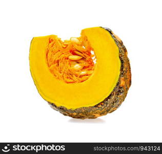 Fresh pumpkin isolated on white background