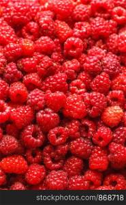 Fresh raspberries. Foodbackground. selective focus