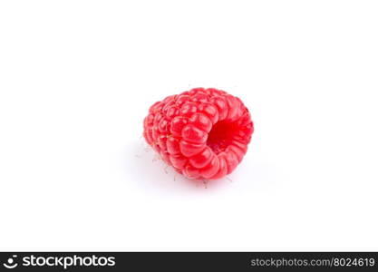 Fresh raspberry isolated on a white background