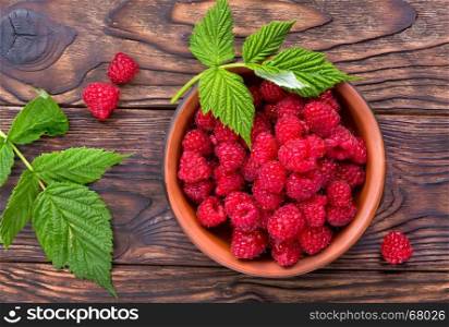 fresh raspberry on the plate, stock photo
