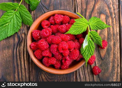 fresh raspberry on the plate, stock photo