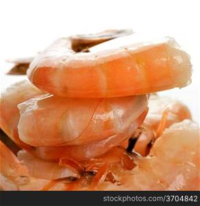Fresh Raw Shrimps,Close Up