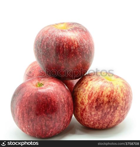 Fresh red apple, isolated on a white background