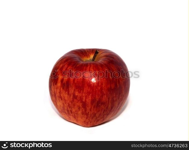 fresh red apple isolated on a white background