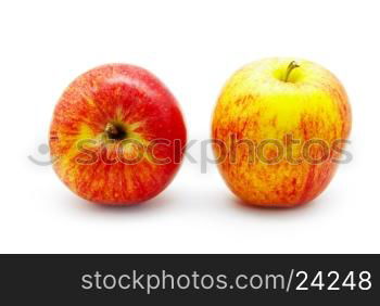 Fresh red apple isolated on white