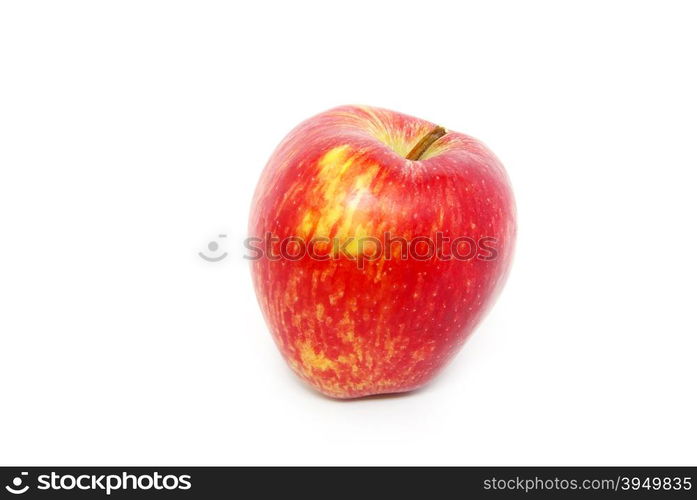 Fresh red apple isolated on white