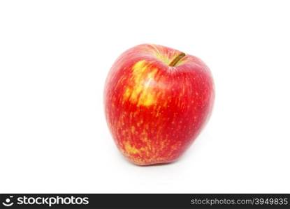 Fresh red apple isolated on white