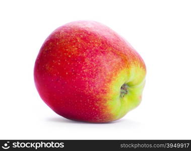 Fresh red apple isolated on white