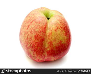 Fresh red apple isolated on white background