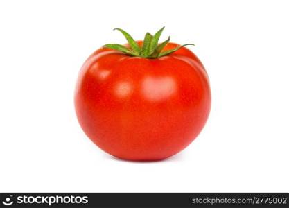 Fresh red tomato isoated on a white background