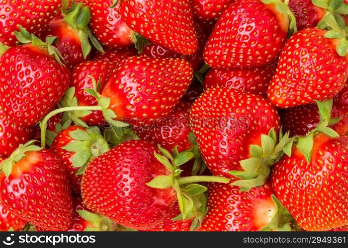Fresh ripe perfect strawberry - Food frame background