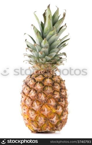 Fresh ripe pineapple isolated on white white background.