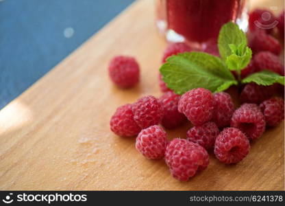 fresh ripe raspberries. fresh ripe raspberries on wooden background