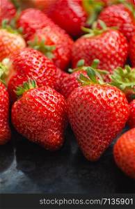 fresh ripe strawberries background texture