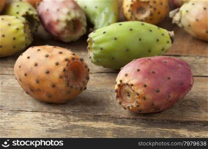 Fresh ripe whole Prickly Pears