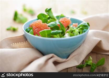 fresh salad with grapefruit