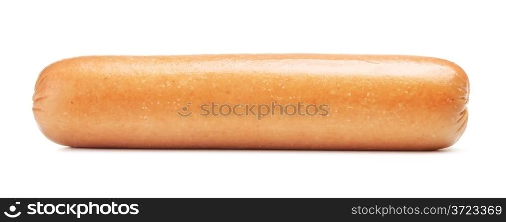 fresh sausage, isolated on a white background