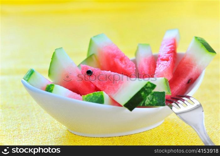 fresh sliced watermelon