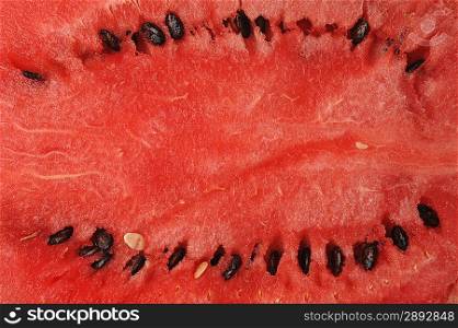 fresh sliced watermelon close up
