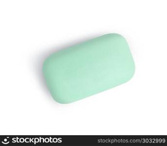 Fresh soap isolated on white background with clipping path