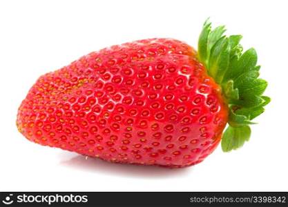 Fresh strawberry isolated on a white