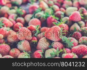 Fresh Strawberrys at Doi ang-Khang (Vintage filter effect used)