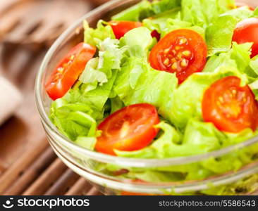 Fresh tasty salad, vegetarian food ...