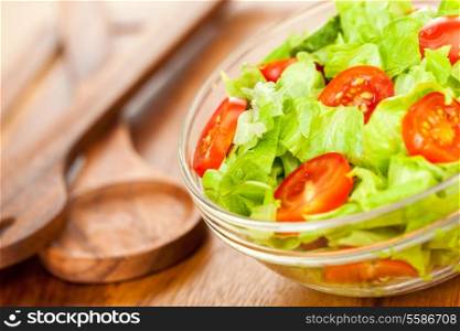 Fresh tasty salad, vegetarian food ...