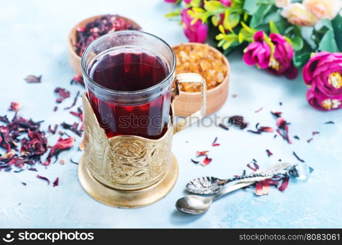 fresh tea from dry flowers, flowers tea