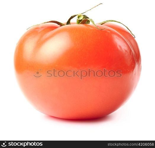 fresh tomato isolated on white