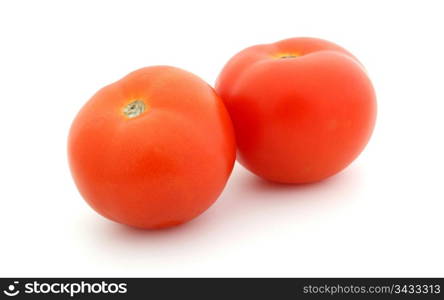 Fresh tomatoes isolated on a white background