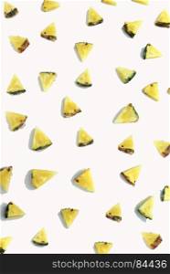 Fresh triangular piece of pineapple
