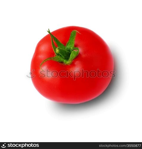 fresh vegetable in close-up isolated on white background, selective focus on nearest part