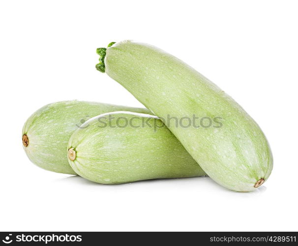 Fresh vegetable marrow isolated on white background.