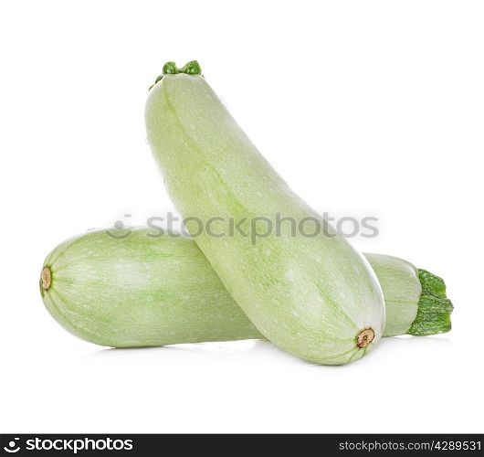 Fresh vegetable marrow isolated on white background.