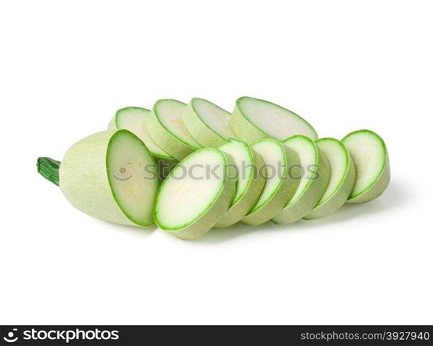 Fresh vegetable marrow with clipping path