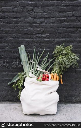 fresh vegetables cotton bag