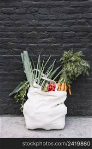 fresh vegetables cotton bag