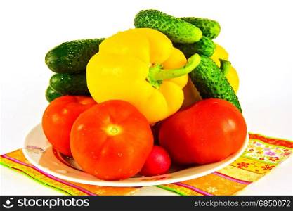 Fresh Vegetables for spring salad