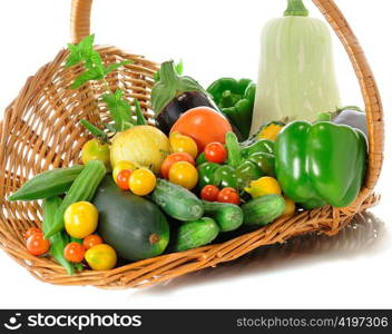 fresh vegetables from garden