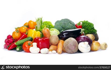 fresh vegetables on the white background&#xA;&#xA;