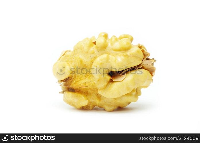 fresh walnuts isolated on a white background