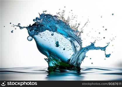  Fresh water splash.  Generative AI 