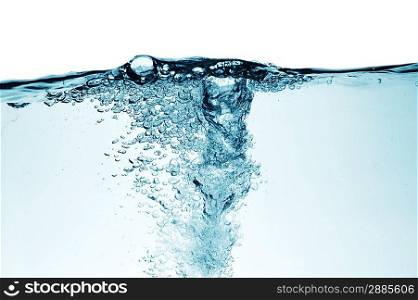 Fresh water with bubbles, abstract background