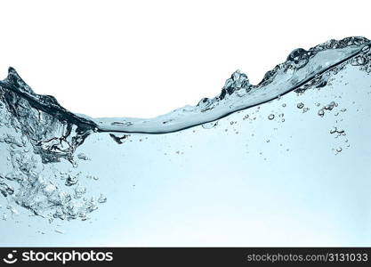 Fresh water with bubbles, abstract background